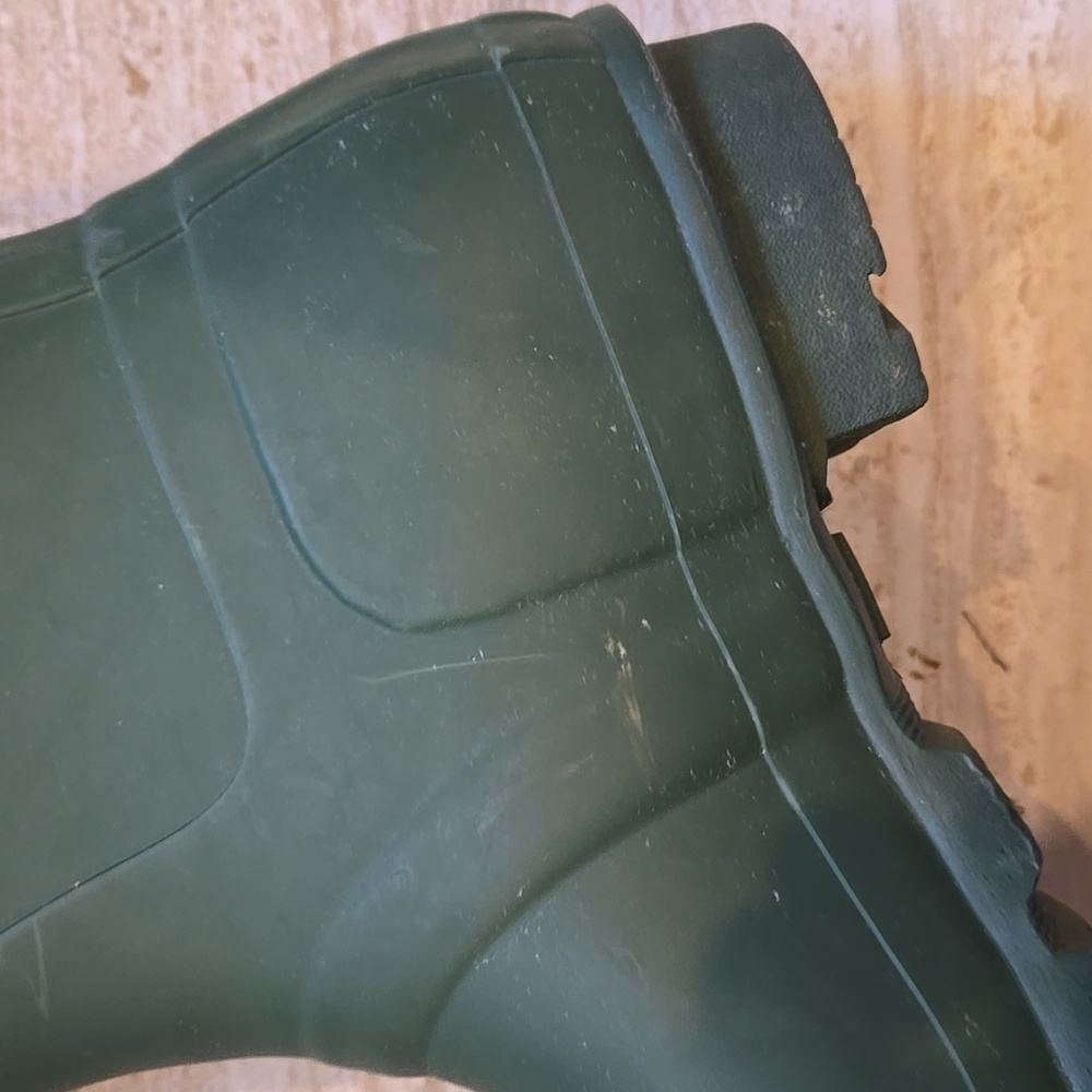 Hunter Original Natural Rubber Tall Hunter Green Waterproof Rain Boot Wellies - Picture 3 of 16